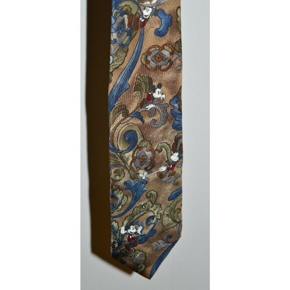 THE DISNEY STORE Taupe Blue Paisley Mickey Mouse - Picture 3 of 6